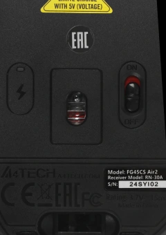 Мышь A4Tech Fstyler FG45CS Air2 серый оптическая 2000dpi silent беспров. USB для ноутбука 7but (FG45CS AIR2 USB (STONE GREY)) - купить недорого с доставкой в интернет-магазине
