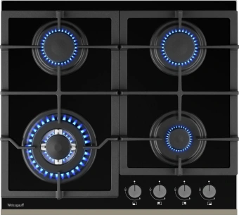 Газовая варочная поверхность Weissgauff HGG 645 BGXBV черный - купить недорого с доставкой в интернет-магазине