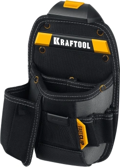 Сумка для инструментов Kraftool KBS-3 17карм. черный/желтый (38762) - купить недорого с доставкой в интернет-магазине