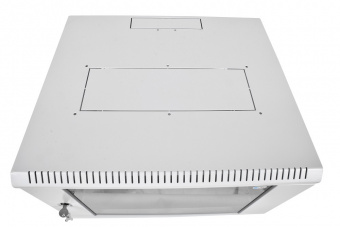 Шкаф коммутационный ЦМО ШРН-ЭКОНОМ (ШРН-Э-12.350) настенный 12U 600x350мм пер.дв.стекл 85кг серый 300мм - купить недорого с доставкой в интернет-магазине