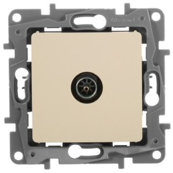 Розетка телев. Legrand Etika 672351 скрыт. слоновая кость - купить недорого с доставкой в интернет-магазине