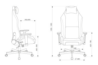 Кресло игровое Knight N1 Fabric серый Light-19 с подголов. крестов. металл - купить недорого с доставкой в интернет-магазине