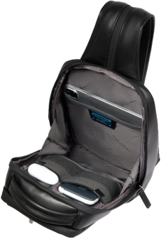 Рюкзак слинг Piquadro Urban CA6801UB00/N черный натур.кожа - купить недорого с доставкой в интернет-магазине