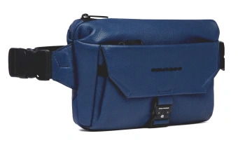 Сумка на пояс мужская Piquadro Than CA6617S135/BLU синий натур.кожа - купить недорого с доставкой в интернет-магазине