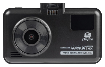 Видеорегистратор с радар-детектором Playme MARK GPS черный - купить недорого с доставкой в интернет-магазине
