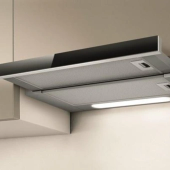 Вытяжка встраиваемая Elica Elite 14 Lux GRVT/A/90 серебристый/стекло черное управление: кнопочное (1 мотор) - купить недорого с доставкой в интернет-магазине