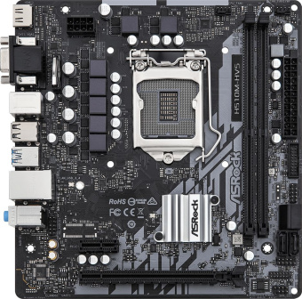 Материнская плата Asrock H510M-HVS R2.0 Soc-1200 Intel H510 2xDDR4 mATX AC`97 8ch(7.1) GbLAN+VGA+HDMI - купить недорого с доставкой в интернет-магазине