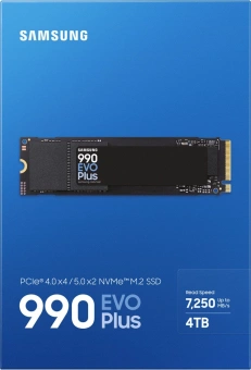 Накопитель SSD Samsung PCIe 4.0 x4 4TB MZ-V9S4T0BW 990 EVO Plus M.2 2280 - купить недорого с доставкой в интернет-магазине