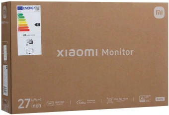 Монитор Xiaomi 27" A27Qi 2026 черный IPS LED 6ms 16:9 HDMI матовая 1300:1 300cd 178гр/178гр 2560x1440 120Hz DP 2K 3.9кг - купить недорого с доставкой в интернет-магазине
