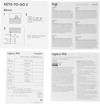 Клавиатура Logitech Keys-To-Go 2 графитовый/черный беспроводная BT slim Multimedia для ноутбука (920-012999) - купить недорого с доставкой в интернет-магазине