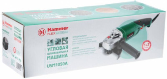 Углошлифовальная машина Hammer Flex USM1050A 1050Вт 11000об/мин рез.шпин.:M14 d=125мм (28444) - купить недорого с доставкой в интернет-магазине