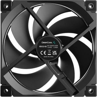 Вентилятор для корпуса Deepcool FD12 V2 120х120x25 черный 4-pin 35.6дБ (R-FD12V2-BKNPN1-G) Ret - купить недорого с доставкой в интернет-магазине