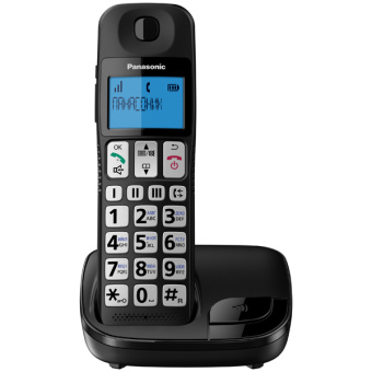 Р/Телефон Dect Panasonic KX-TGE110RUB черный АОН - купить недорого с доставкой в интернет-магазине