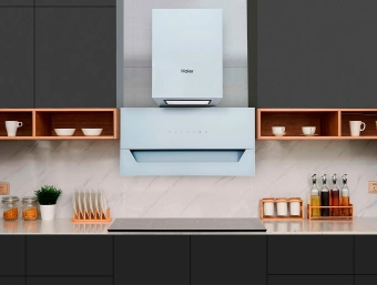 Вытяжка каминная Haier HVX-W682CW белый управление: сенсорное (1 мотор) - купить недорого с доставкой в интернет-магазине