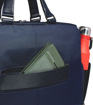 Деловая сумка Piquadro Orion CA6624S136/BLU с отделением для ноутбука 15.6" синяя ткань/натур.кожа - купить недорого с доставкой в интернет-магазине