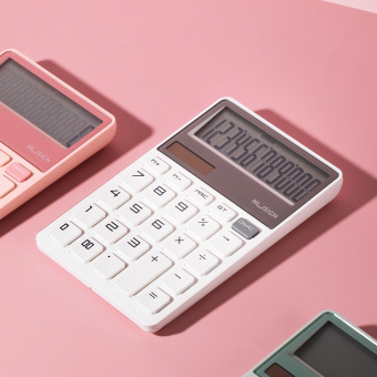 Калькулятор настольный Deli Nusign ENS042WHITE белый 12-разр. - купить недорого с доставкой в интернет-магазине