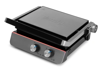 Электрогриль Domfy Metal DSM-EG502 2200Вт черный/серебристый - купить недорого с доставкой в интернет-магазине