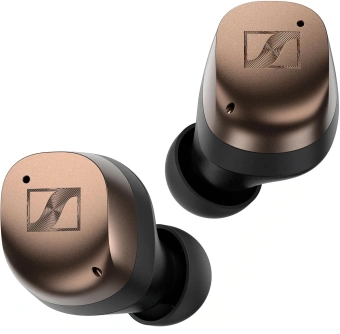 Гарнитура внутриканальные Sennheiser Momentum True Wireless 4 черный/медный беспроводные bluetooth в ушной раковине (700367 MTW4 BLACK COPPER) - купить недорого с доставкой в интернет-магазине