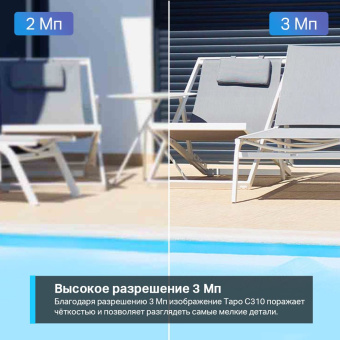 Камера видеонаблюдения IP TP-Link Tapo C310 Wi-Fi 3.89-3.89мм цв. корп.:белый - купить недорого с доставкой в интернет-магазине