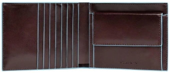 Кошелек мужской Piquadro Blue Square PU1239B2R/MO коричневый натур.кожа - купить недорого с доставкой в интернет-магазине