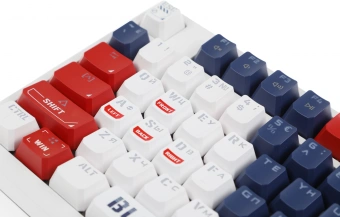 Клавиатура A4Tech S98 Sports механическая синий/белый USB for gamer LED (S98 SPORTS NAVY BLMS RED PLUS) кабель 1.8м - купить недорого с доставкой в интернет-магазине