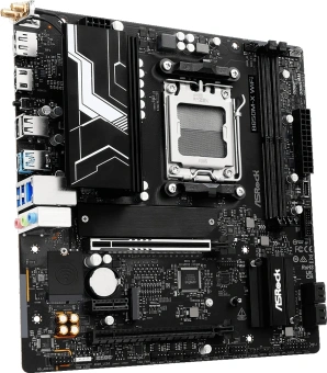 Материнская плата Asrock B850M-X WIFI R2.0 Socket AM5 AMD B850 2xDDR5 mATX AC`97 8ch(7.1) 2.5Gg RAID+HDMI+DP - купить недорого с доставкой в интернет-магазине