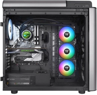 Система водяного охлаждения Thermaltake TH360 V2 Ultra ARGB Soc-AM5/AM4/1200/1700/1851 черный 4-pin 25.8dB Al+Cu LCD Ret (CL-W384-PL12SW-A) - купить недорого с доставкой в интернет-магазине