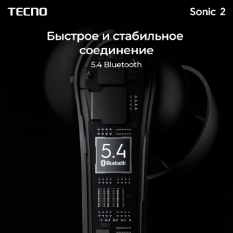 Гарнитура внутриканальные Tecno SC02 черный беспроводные bluetooth в ушной раковине (SC02 BLACK) - купить недорого с доставкой в интернет-магазине