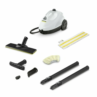 Пароочиститель напольный Karcher SC 2 EasyFix 1500Вт белый/черный - купить недорого с доставкой в интернет-магазине