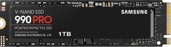 Накопитель SSD Samsung PCIe 4.0 x4 1TB MZ-V9P1T0B/AM 990 Pro M.2 2280 - купить недорого с доставкой в интернет-магазине