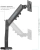 Кронштейн для мониторов Kromax OFFICE-15 черный 15"-32" макс.10кг настольный поворот и наклон - купить недорого с доставкой в интернет-магазине