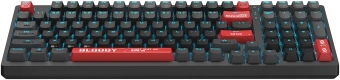 Клавиатура A4Tech AT98 черный/красный USB for gamer LED кабель 1.8м - купить недорого с доставкой в интернет-магазине