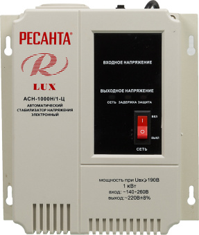 Стабилизатор напряжения Ресанта АСН-1000Н/1-Ц однофазный серый (63/6/14) - купить недорого с доставкой в интернет-магазине