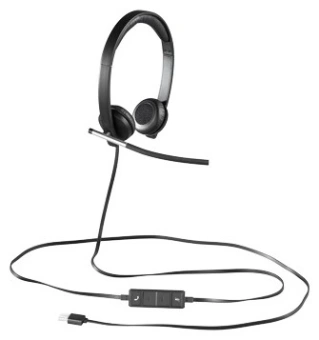 Наушники с микрофоном Logitech H650E черный 1.1м накладные оголовье (981-000519) - купить недорого с доставкой в интернет-магазине