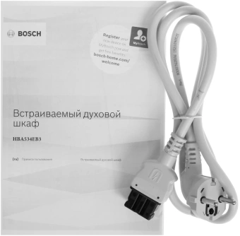 Духовой шкаф Электрический Bosch Serie 4 HBA534EB3 черный - купить недорого с доставкой в интернет-магазине