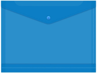 Конверт на кнопке Бюрократ -PK860BLU/1 A4 гориз. расшир. пластик 0.18мм синий - купить недорого с доставкой в интернет-магазине