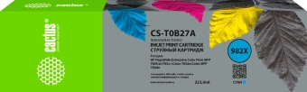 Картридж струйный Cactus CS-T0B27A 982X голуб.пигм. (223мл) для HP PageWide 765dn/780 Enterprise Color с чипом - купить недорого с доставкой в интернет-магазине