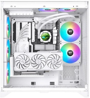 Система водяного охлаждения Thermaltake TH280 V2 Ultra EX Snow ARGB Soc-AM5/AM4/1200/1700/1851 белый 4-pin 30.7dB Al+Cu LCD Ret (CL-W427-PL14SW-A) - купить недорого с доставкой в интернет-магазине