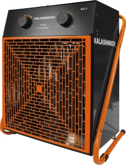 Тепловентилятор Kalashnikov Тетра KVF-E15-32 15000Вт черный/оранжевый - купить недорого с доставкой в интернет-магазине