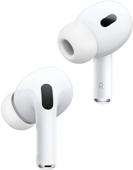 Гарнитура внутриканальные Apple AirPods Pro 2 2023 A3047/A3048/A2968 белый беспроводные bluetooth в ушной раковине (MTJV3LL/A) - купить недорого с доставкой в интернет-магазине