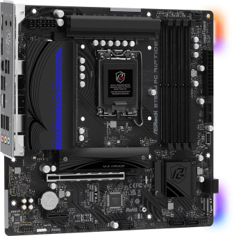 Материнская плата Asrock B760M PG RIPTIDE Soc-1700 Intel B760 4xDDR5 mATX AC`97 8ch(7.1) 2.5Gg RAID+HDMI+DP - купить недорого с доставкой в интернет-магазине