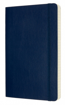 Блокнот Moleskine CLASSIC SOFT EXPENDED QP616EXPB20 Large 130х210мм 400стр. линейка мягкая обложка синий сапфир - купить недорого с доставкой в интернет-магазине