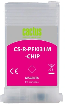 Картридж перезаправляемый струйный Cactus CS-R-PFI031M-CHIP пурпурный (55мл) для Canon imagePrograf TM-240/340 - купить недорого с доставкой в интернет-магазине