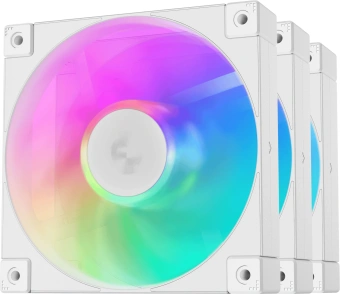 Вентилятор для корпуса Deepcool FD12 120х120x25 белый 4-pin 26.9дБ (упак.:3шт) (R-FD12-WHNPN3-G) Ret - купить недорого с доставкой в интернет-магазине
