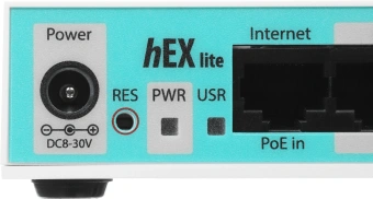 Роутер MikroTik hEX lite (RB750R2) 10/100BASE-TX белый - купить недорого с доставкой в интернет-магазине
