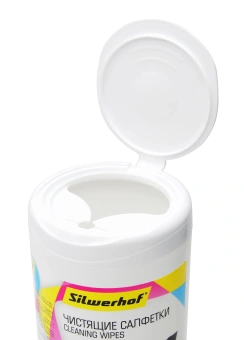 Салфетки Silwerhof 671215 для компьютеров и оргтехники туба 100шт влажных - купить недорого с доставкой в интернет-магазине