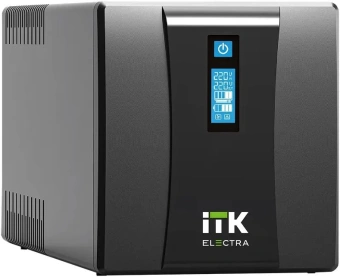 Источник бесперебойного питания ITK Electra EET-1500VA-1-002-S 900Вт 1500ВА черный - купить недорого с доставкой в интернет-магазине