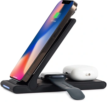 Беспроводное зар./устр. Buro CWC-QC5 15W 3A (QI) USB-C универсальное черный (CWC-QC5A15BK) - купить недорого с доставкой в интернет-магазине