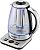 Чайник электрический Kitfort КТ-6711 1.7л. 2200Вт серебристый/черный корпус: стекло/металл/пластик