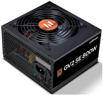 Блок питания Zalman ATX 800W ZM800-GV2SE 80+ bronze (20+4pin) 120mm fan 8xSATA RTL - купить недорого с доставкой в интернет-магазине